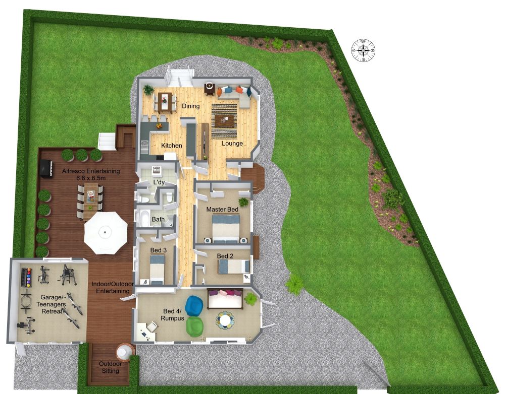 Vastu-based plot analysis with directional grid
