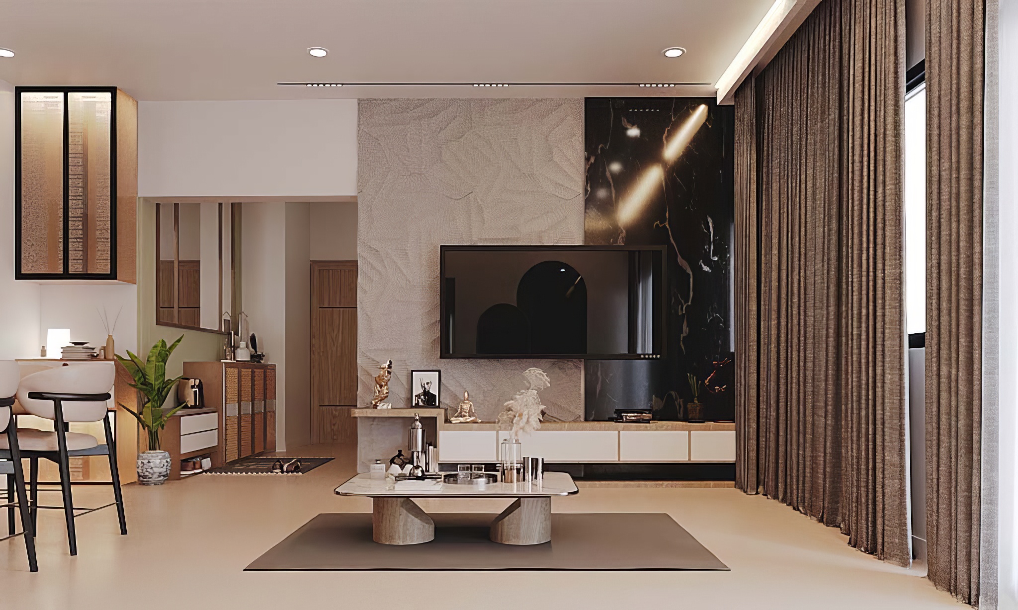 Vastu-compliant living room